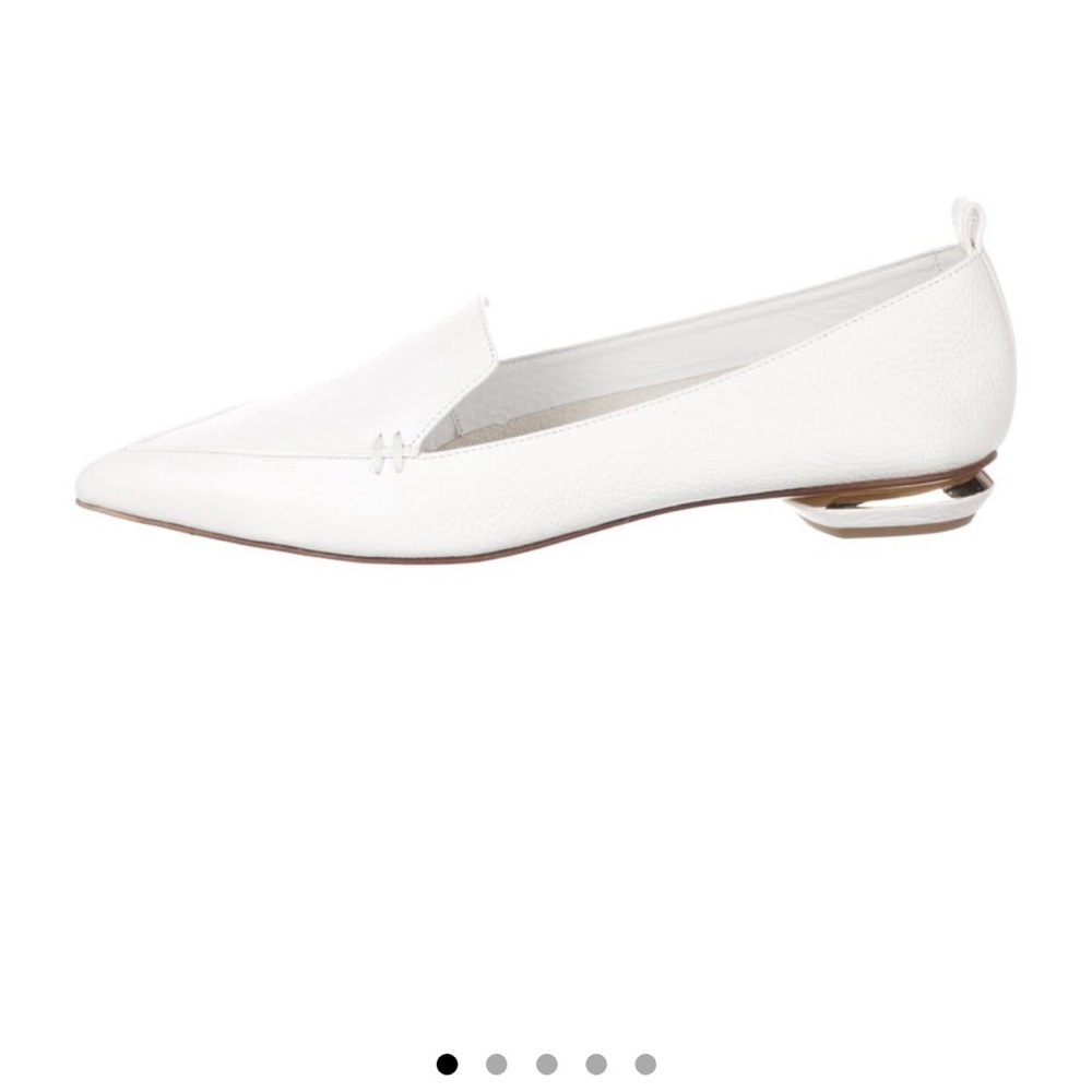 PRISTINE CONDITION BNIB Nicholas Kirkwood Beya White Loafers Leather Flats 41 11 - Picture 6 of 6